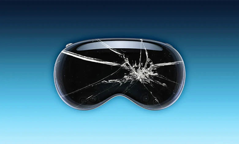 شكاوي مستخدمي فيجن برو بسبب انكسار زجاج النظارة بدون أسباب